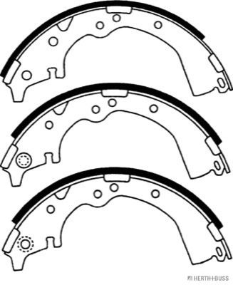 Brake Shoe Set 50|O-254mm|2-5 munkanapos szállítás 13:30-ig rendelve 2025.2