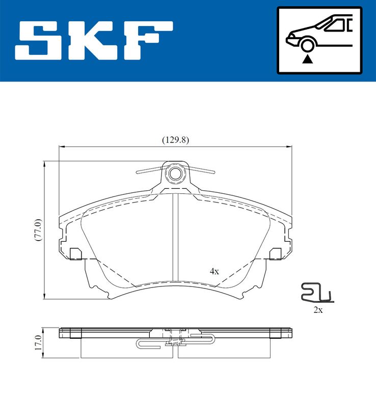 BRAKE - BRAKE PAD PV|25-08