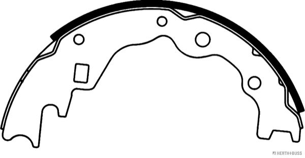 Brake Shoe Set 51|O-260mm|2-5 munkanapos szállítás 13:30-ig rendelve 2024.4