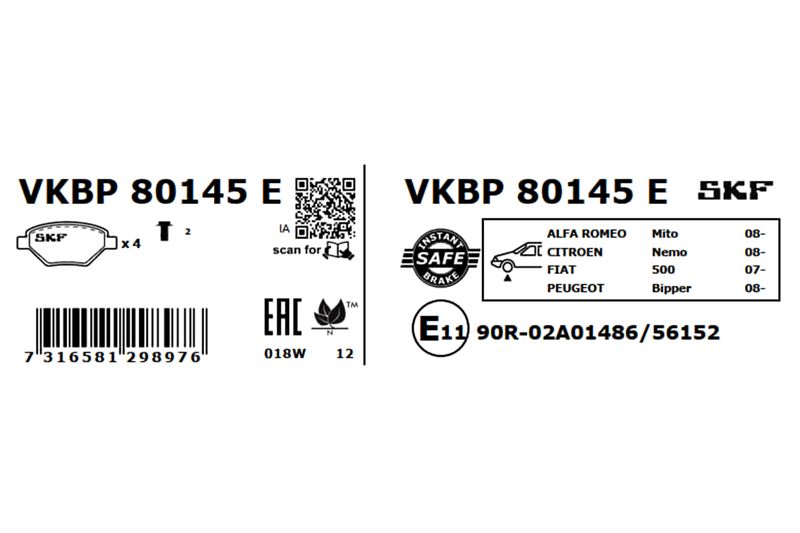 BRAKE PADS KIT|25-04