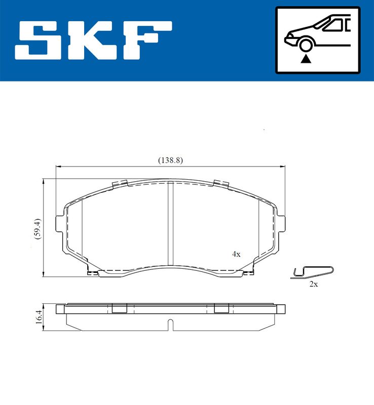 BRAKE PADS KIT|25-04