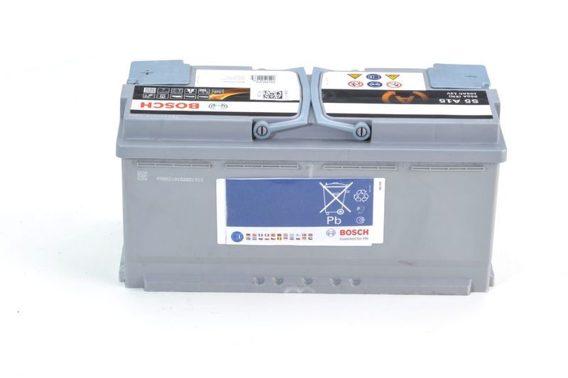 BOSCH S5A AGM 12V 105Ah EN 950A 394x175x190mm|Távoli klt. esetén 14:45-ig rendelve másnapra. 2025.1.1