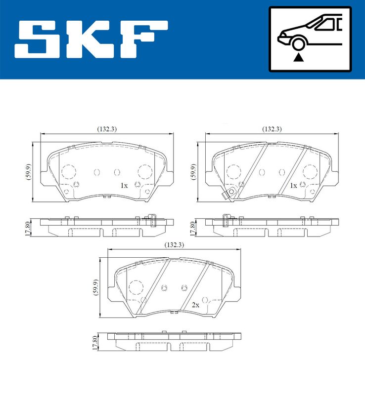 BRAKE PADS KIT|25-04