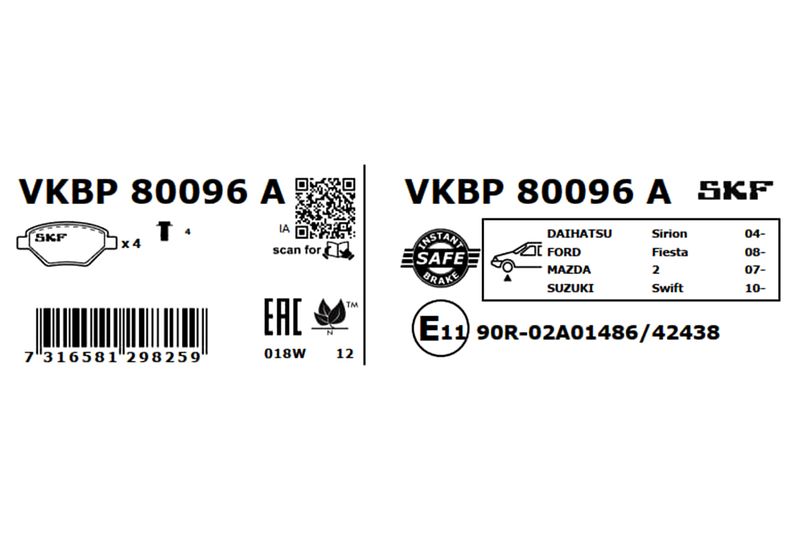 BRAKE PADS KIT|25-04