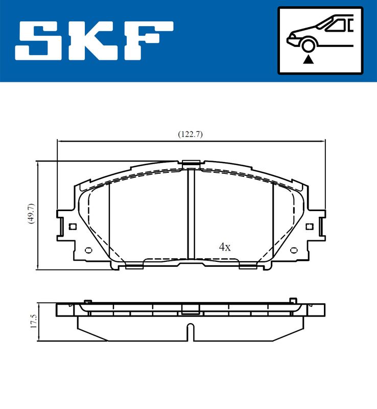 BRAKE - BRAKE PAD PV|25-08
