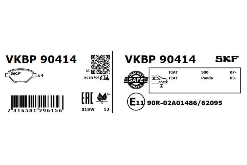 BRAKE PADS KIT|25-04